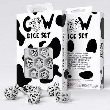 RPG Dice: Cow Dice Set: MOOZilla