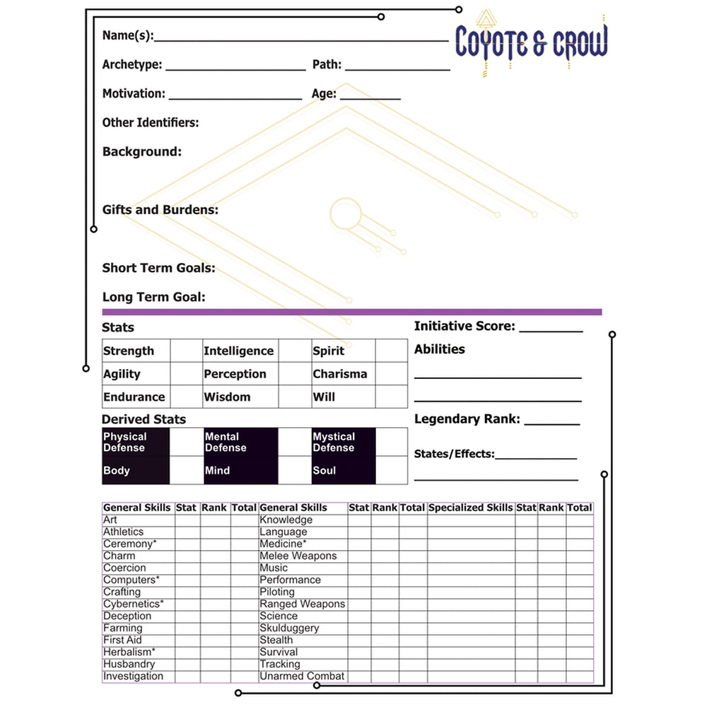 Coyote & Crow RPG: Core Rulebook (HC)