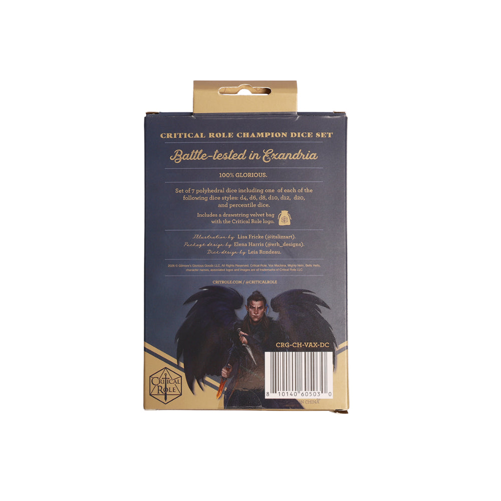 Critical Role: Champion Dice Set - Vax'ildan