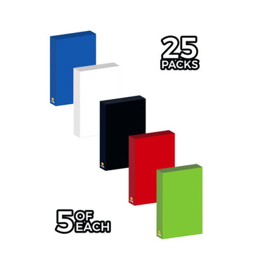 Cubeamajigs: Reusable Gaming Packs - WUBRG (25 Pack / 5 of Each)