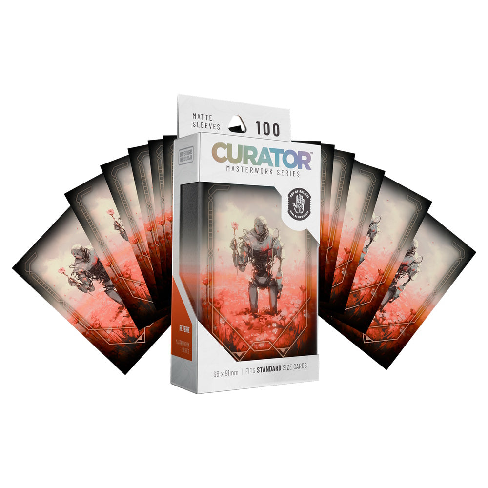 Orange Nebula Curator Sleeves: Masterworks Series - Reverie (Ninja Jo) (100 Count)