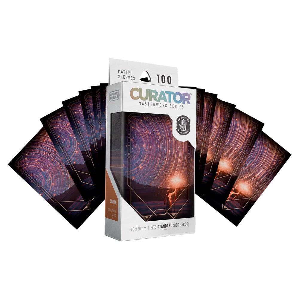 Orange Nebula Curator Sleeves: Masterworks Series - Silence (Olga Tereshenko) (100 Count)