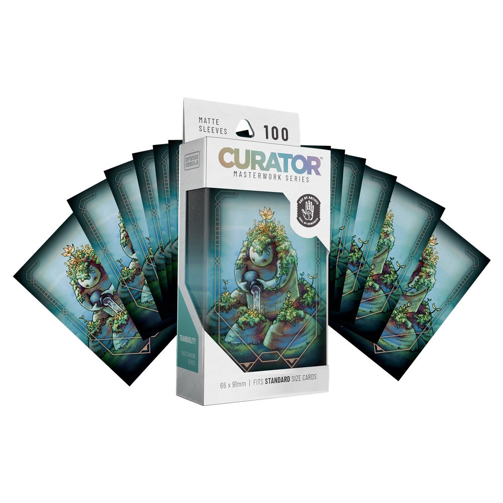 Orange Nebula Curator Sleeves: Masterworks Series - Tranquility (Brittany Bowman) (100 Count)