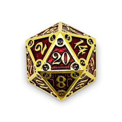 Metal D20 (25mm): Dungeon Delve Runestones - Blood Oath (Norse Foundry)