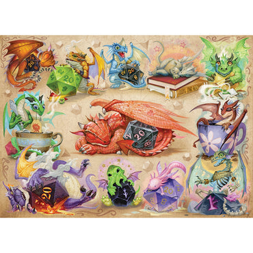 Cobble Hill Puzzles (500 Pieces): D20 Dragons