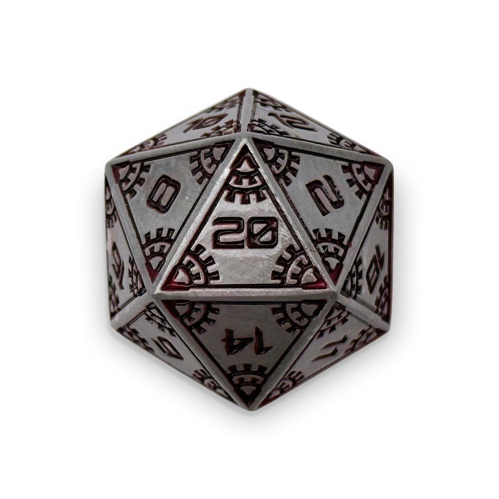 Metal D20 (25mm): Meteor Runestones - Meteor Shower (Norse Foundry)