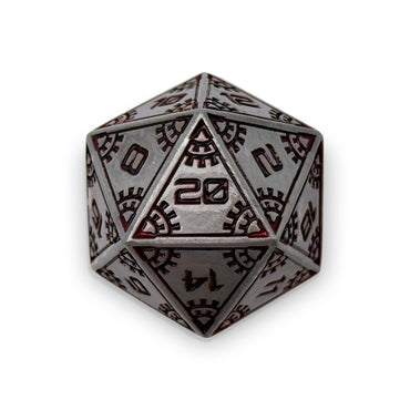 Metal D20 (25mm): Meteor Runestones - Meteor Shower (Norse Foundry)