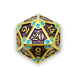 Metal D20 (25mm): Dungeon Delve Runestones - Royal Crown (Norse Foundry)