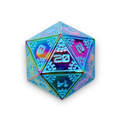 Metal D20 (25mm): Meteor Runestones - Stars of Auriga (Norse Foundry)