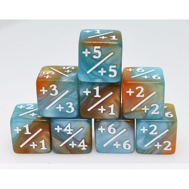 +1/+1 MTG Counters: Blue & Gold (Foam Brain)