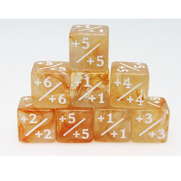 +1/+1 MTG Counters: Orange & White (Foam Brain)