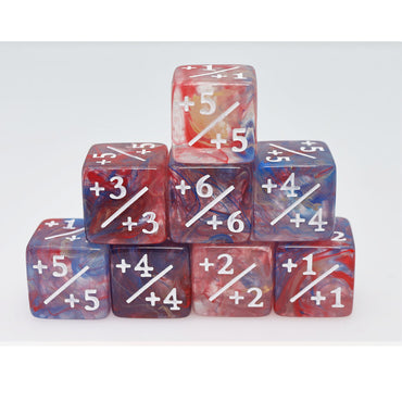 +1/+1 MTG Counters: Primary Colored Marble (Foam Brain)