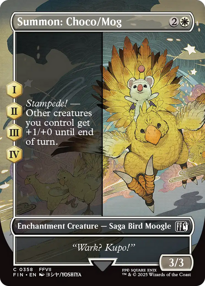 Summon: Choco/Mog (Borderless) [FINAL FANTASY]