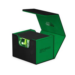 Ultimate Guard Deck Case Sidewinder Black&Green 100+