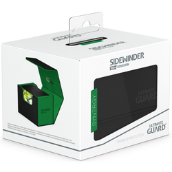 Ultimate Guard Deck Case Sidewinder Black&Green 100+