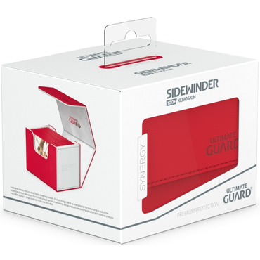 Ultimate Guard Deck Case Sidewinder Red&White 100+