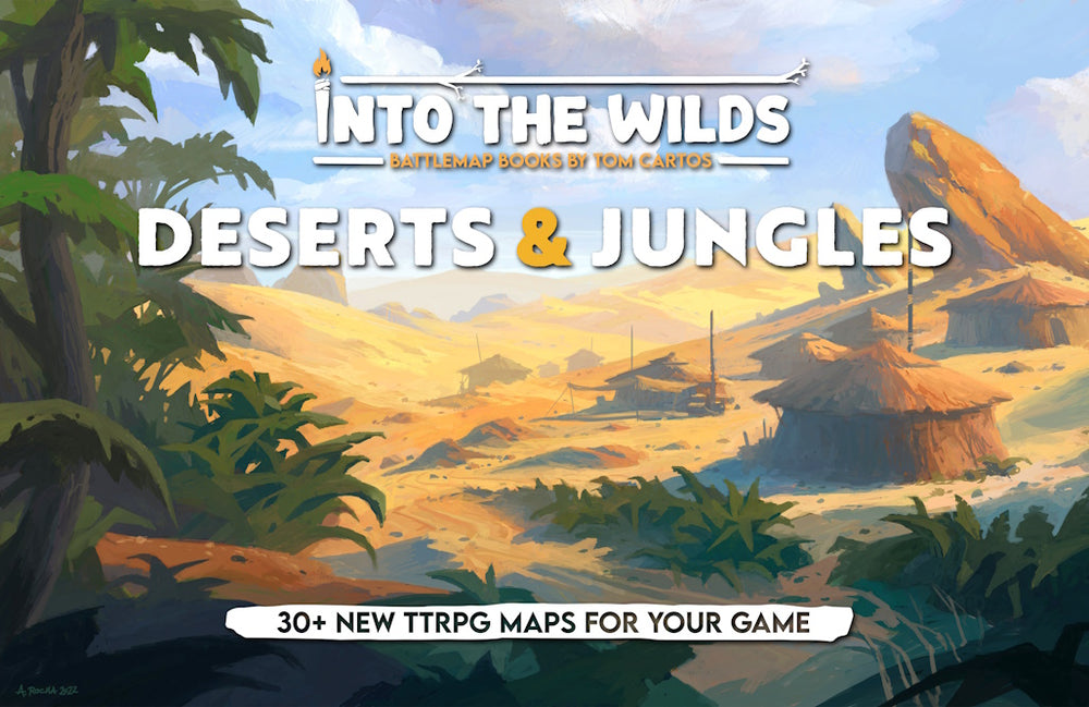 Into The Wilds Battlemaps: Deserts and Villages