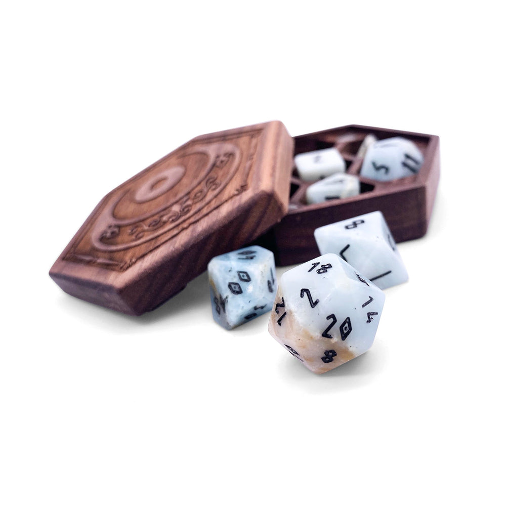 Gemstone RPG Dice: Amazonite (Norse Foundry)