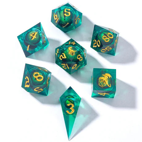 Resin RPG Dice Set - Beholder's Gaze