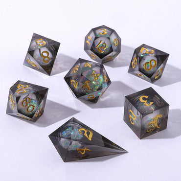 Resin RPG Dice: Cursed Eclipse (HYMGHO)