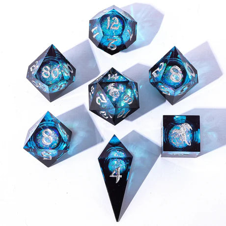 Liquid Core RPG Dice: Twilight Azure (HYMGHO)