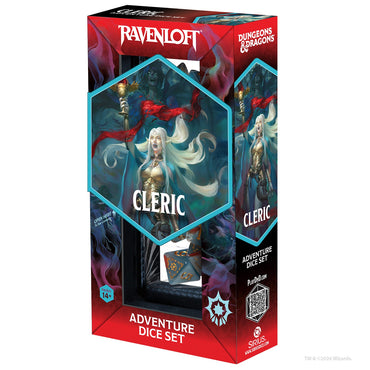 D&D Adventure Dice: Ravenloft Cleric - Light Blue/Red (Sirius Dice)