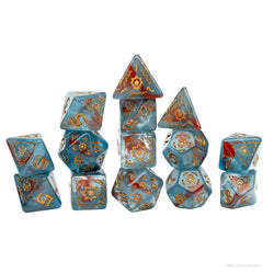 D&D Adventure Dice: Ravenloft Cleric - Light Blue/Red (Sirius Dice)