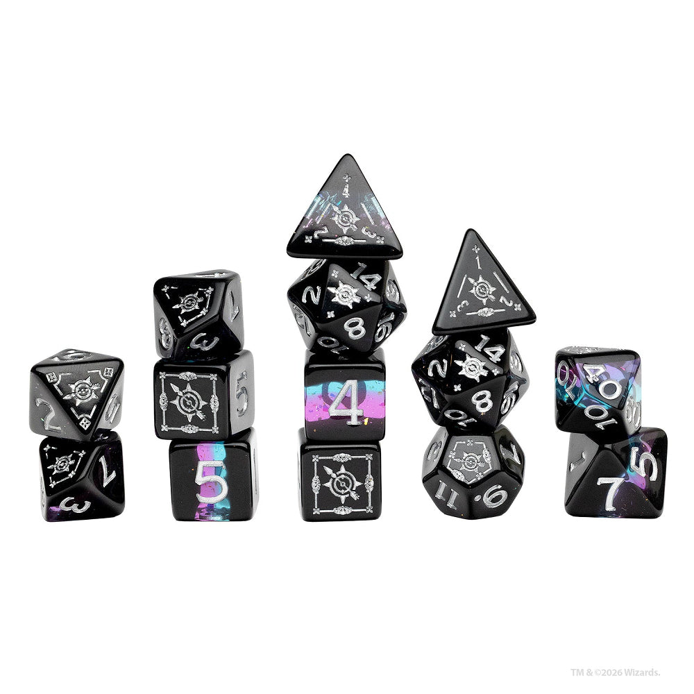 D&D Adventure Dice: Ravenloft Ranger - Black/Blue (Sirius Dice)