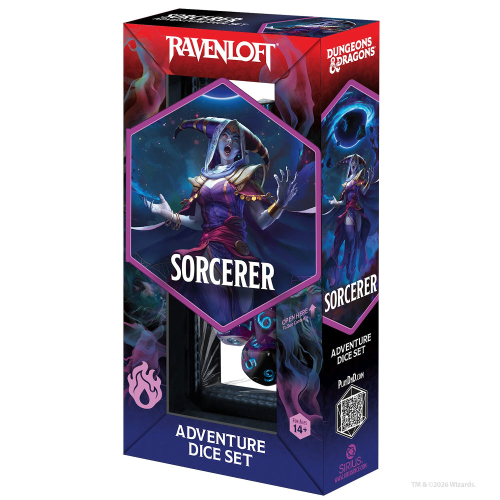 D&D Adventure Dice: Ravenloft Sorcerer - Purple (Sirius Dice)