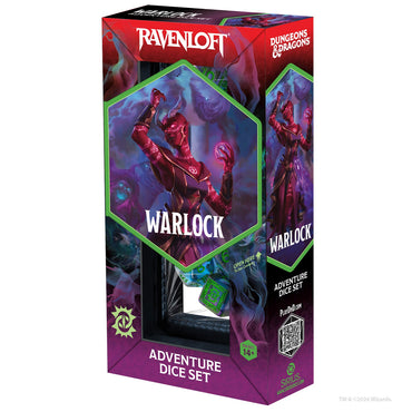D&D Adventure Dice: Ravenloft Warlock - Green/Purple (Sirius Dice)