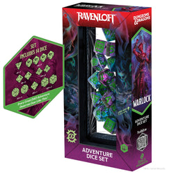 D&D Adventure Dice: Ravenloft Warlock - Green/Purple (Sirius Dice)