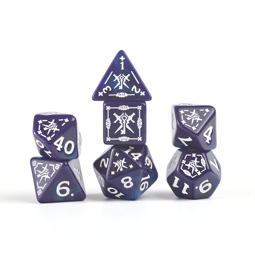 D&D Adventure Dice: Rogue - Purple (Sirius Dice)