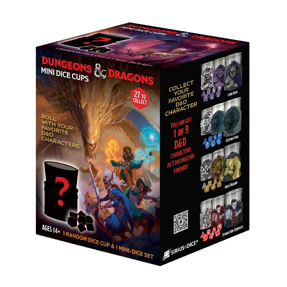 D&D Mini Dice Cups: Series 2 (+ Mini Dice Set)