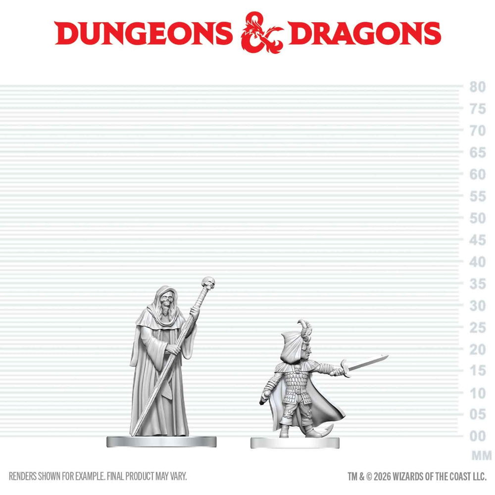 D&D Minis: Cultist of Bhaal & Cultist of Myrkul (Unpainted)