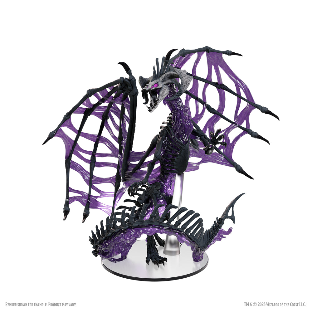 D&D Minis: Black Dracolich (Prepainted)