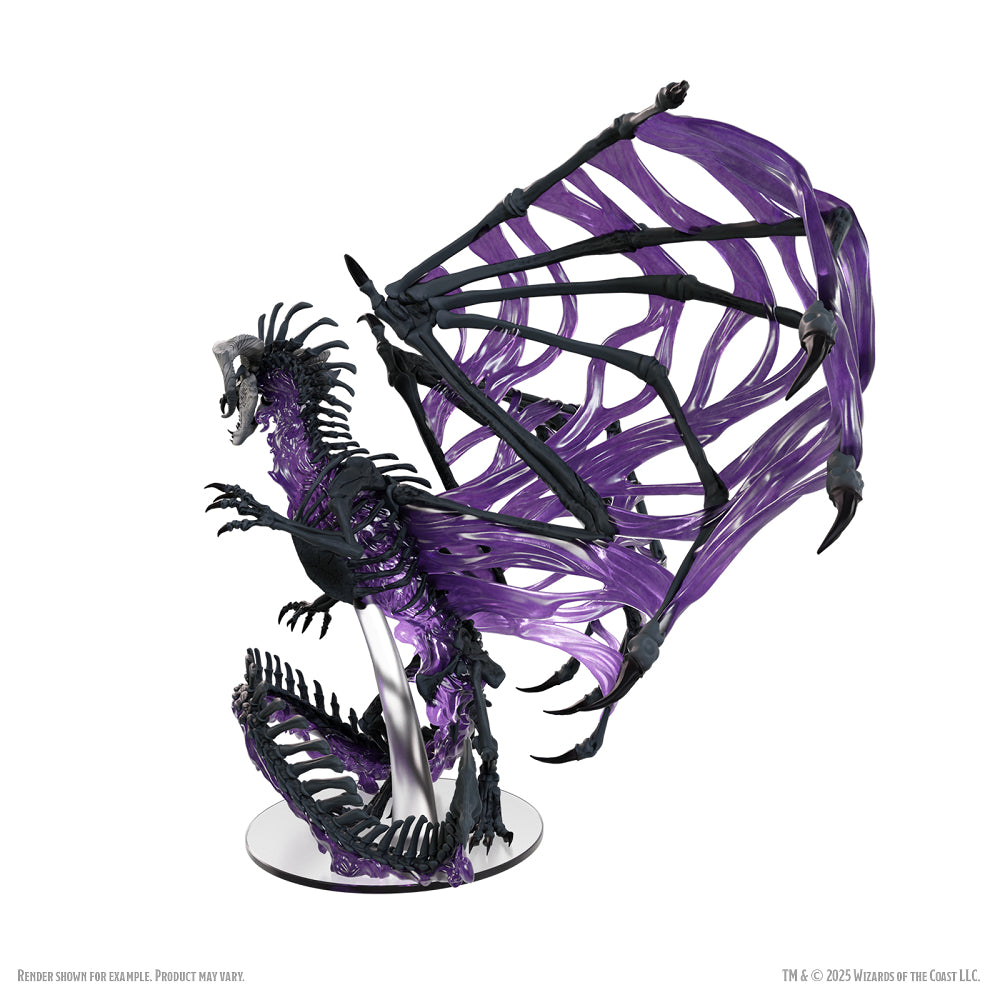 D&D Minis: Black Dracolich (Prepainted)