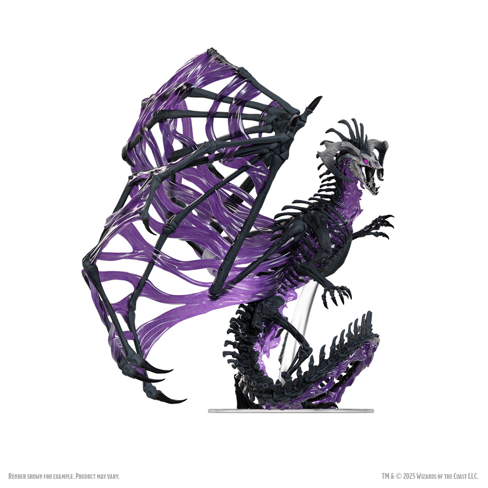 D&D Minis: Black Dracolich (Prepainted)