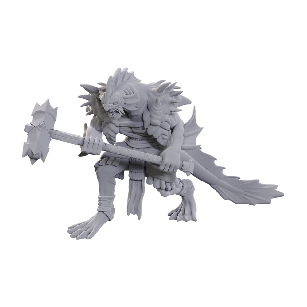 D&D Minis: Sahuagin Coral Smasher (Unpainted / WV25)
