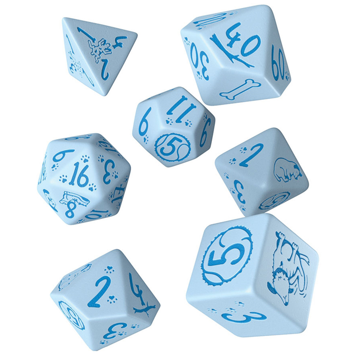 RPG Dog Dice Set Blue