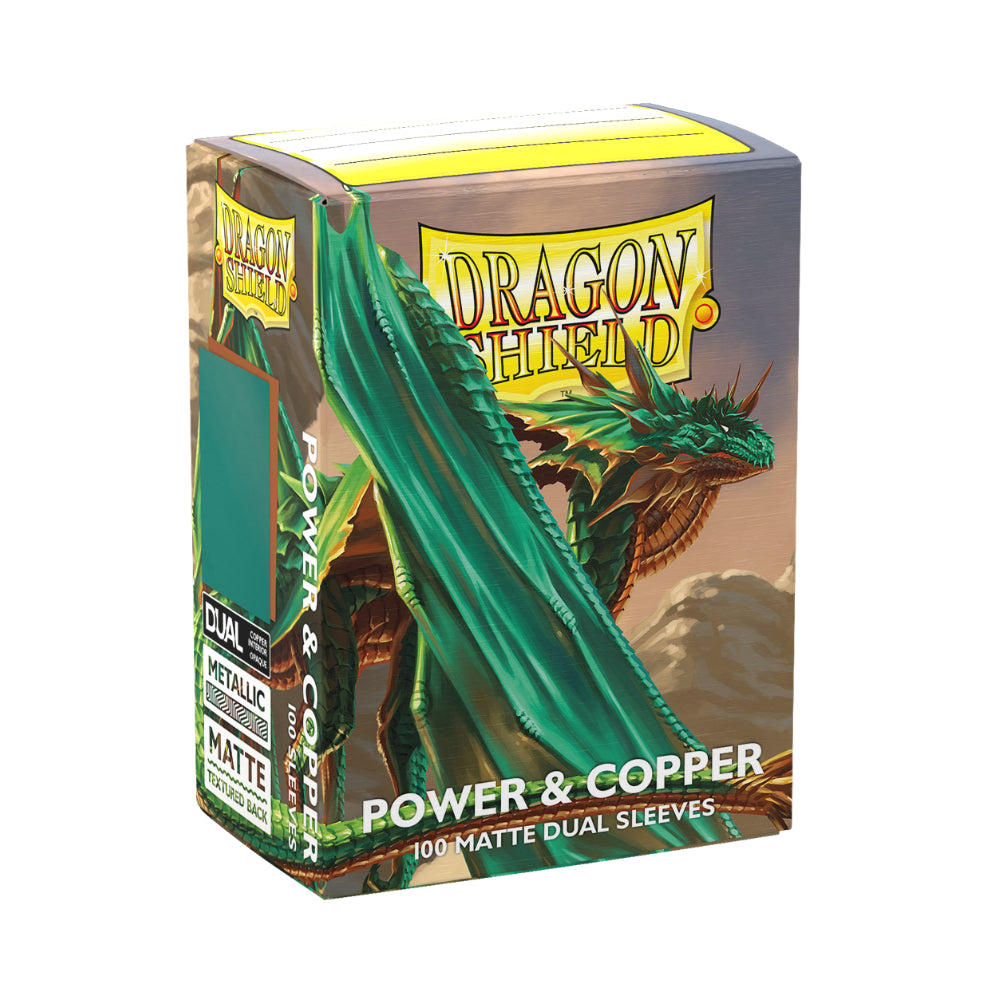 Dragon Shields: Matte Dual Sleeves - Power & Copper (100 Count)