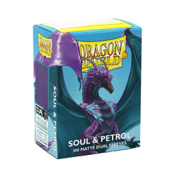 Dragon Shields: Matte Dual Sleeves - Soul & Petrol (100 Count)