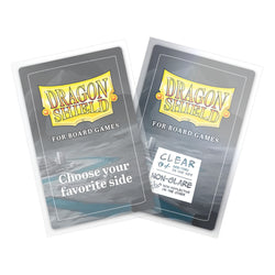 Dragon Shields: Board Game Sleeves -  Clear, American Standard (57x89mm / 100 Count)