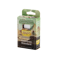 Dragon Shields: Board Game Sleeves -  Clear, American Standard (57x89mm / 100 Count)