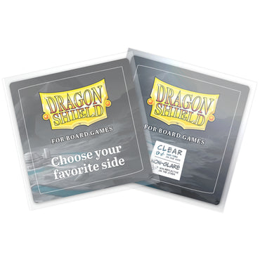 Dragon Shields: Board Game Sleeves - Clear, Square (70x70mm / 100 Count)