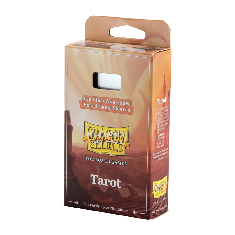 Dragon Shields: Board Game Sleeves -  Clear, Tarot (70x120mm / 100 Count)