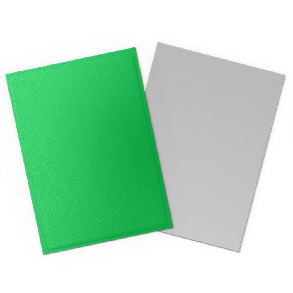 Dragon Shields: Matte Dual Sleeves - Apple Green & Silver (100 Count)