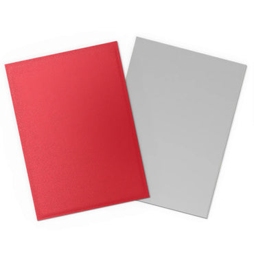 Dragon Shields: Matte Dual Sleeves - Crimson & Silver (100 Count)