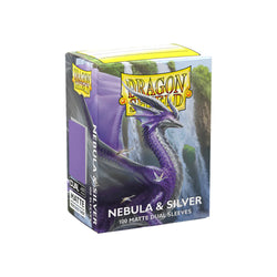 Dragon Shields: Matte Dual Sleeves - Nebula & Silver (100 Count)
