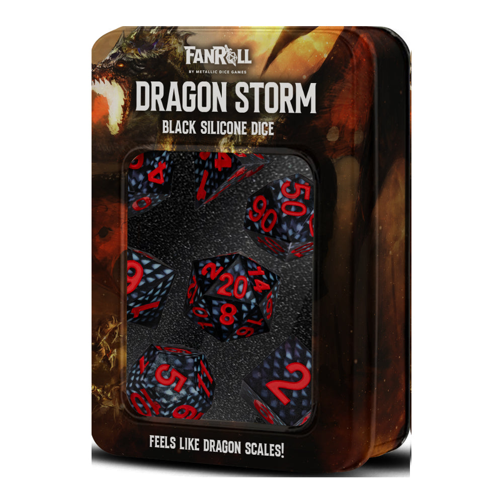 Silicone Dice: Dragon Storm: Black