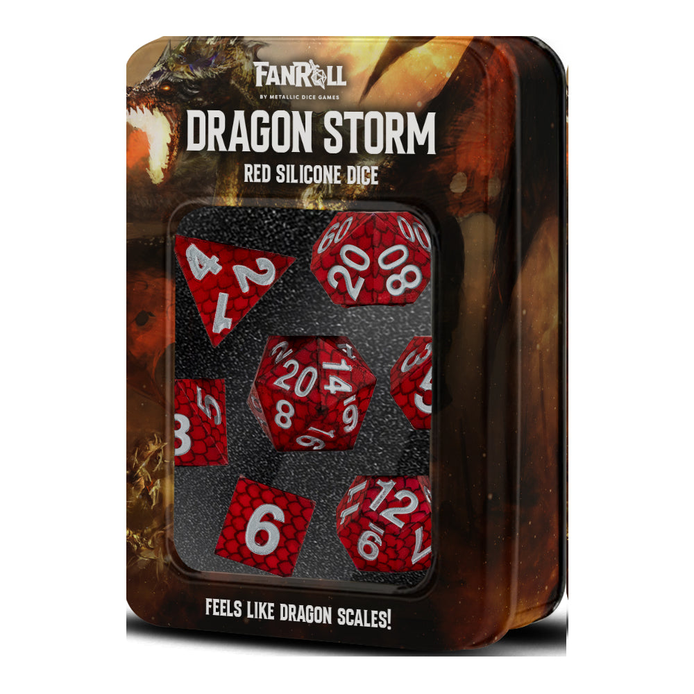 Silicone Dice: Dragon Storm: Red